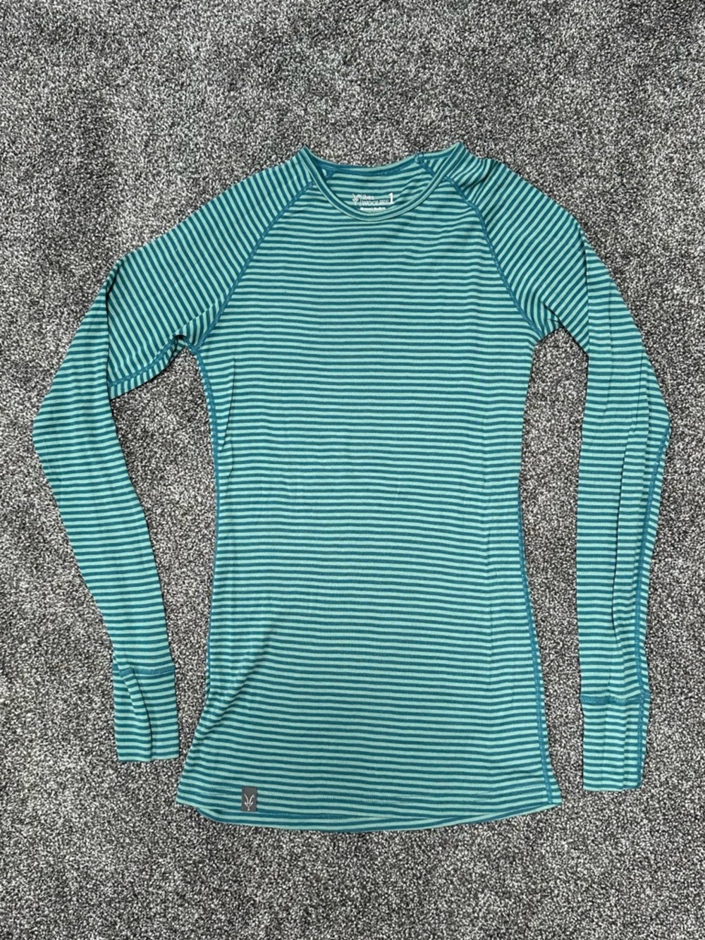 ibex Woolies 100% Merino Wool Long Sleeve Striped Shirt